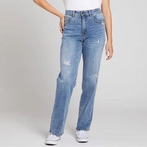 Universal Standard Donna High Rise Curve Straight Leg Jeans (size 12)